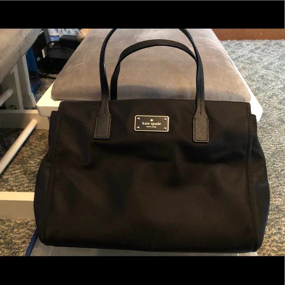 Kate spade black nylons purse
